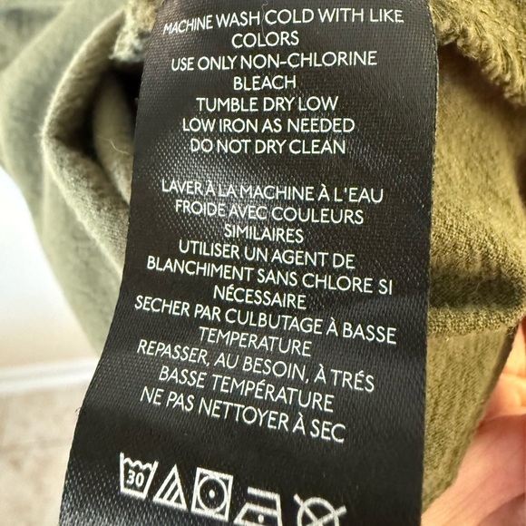 FREE PEOPLE Women’s Olive Green Utility Shirt Button-Up Dress XS Cotton - Picture 3 of 8